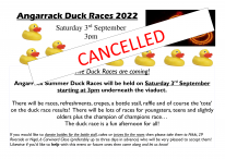 CANCELLED - Angarrack Duck Races 2022 CANCELLED Saturday 3rd September 2022